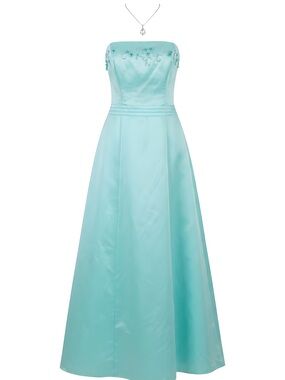 David's Bridal Light Blue Dress